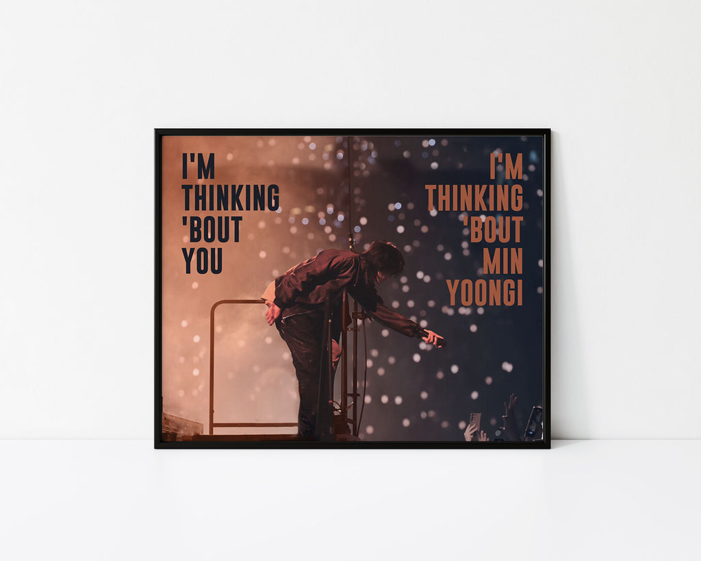 SDL - Thinking About Yoongi Suga Print