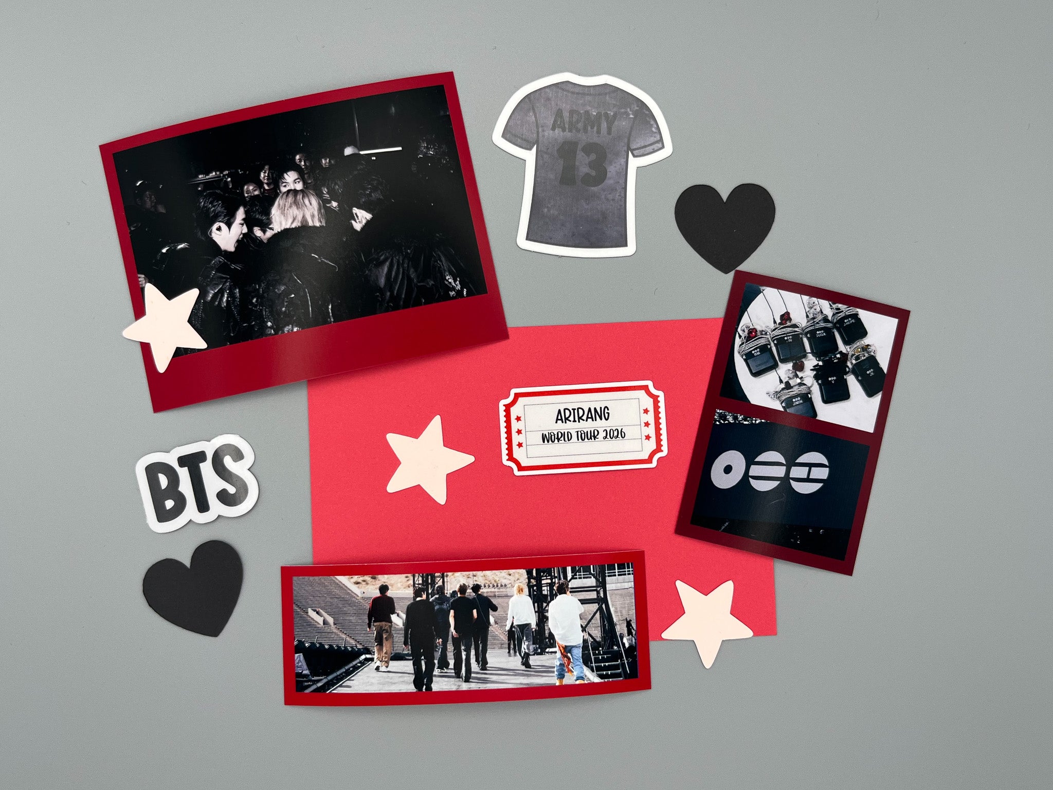 ARMY Bangtan Arirang Red Journal Kit