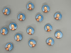 RM Blue Profile 1.25" Button