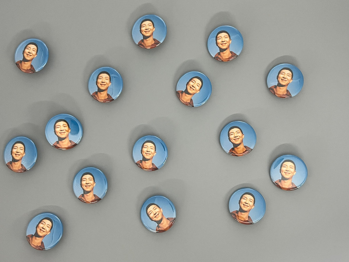 RM Blue Profile 1.25" Button