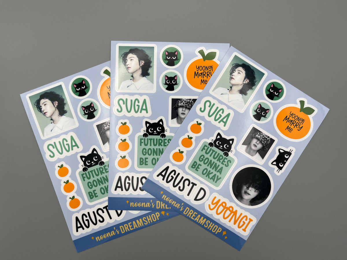 Suga Sticker Sheet