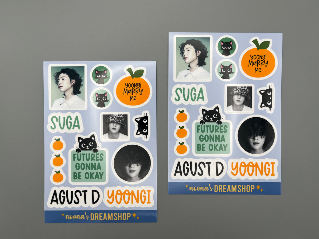 Suga Sticker Sheet
