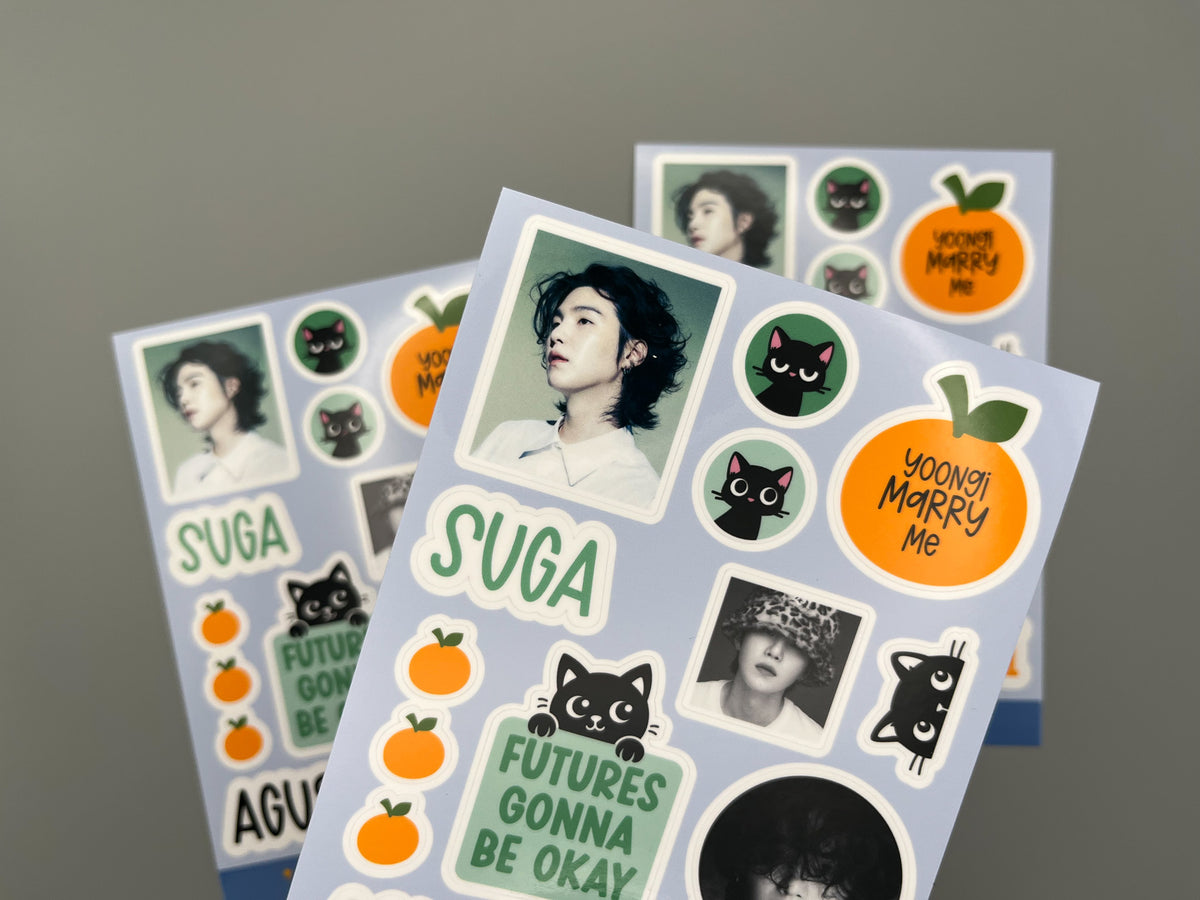 Suga Sticker Sheet