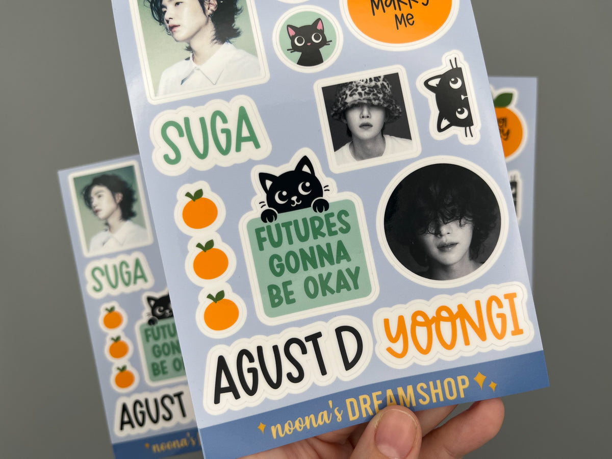 Suga Sticker Sheet