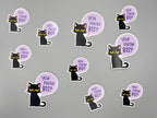 Suga You Know BTS Black Cat Sticker