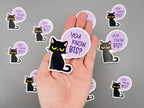 Suga You Know BTS Black Cat Sticker