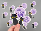Suga You Know BTS Black Cat Sticker