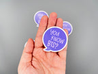 Suga You Know BTS Quote Sticker