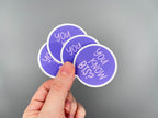 Suga You Know BTS Quote Sticker