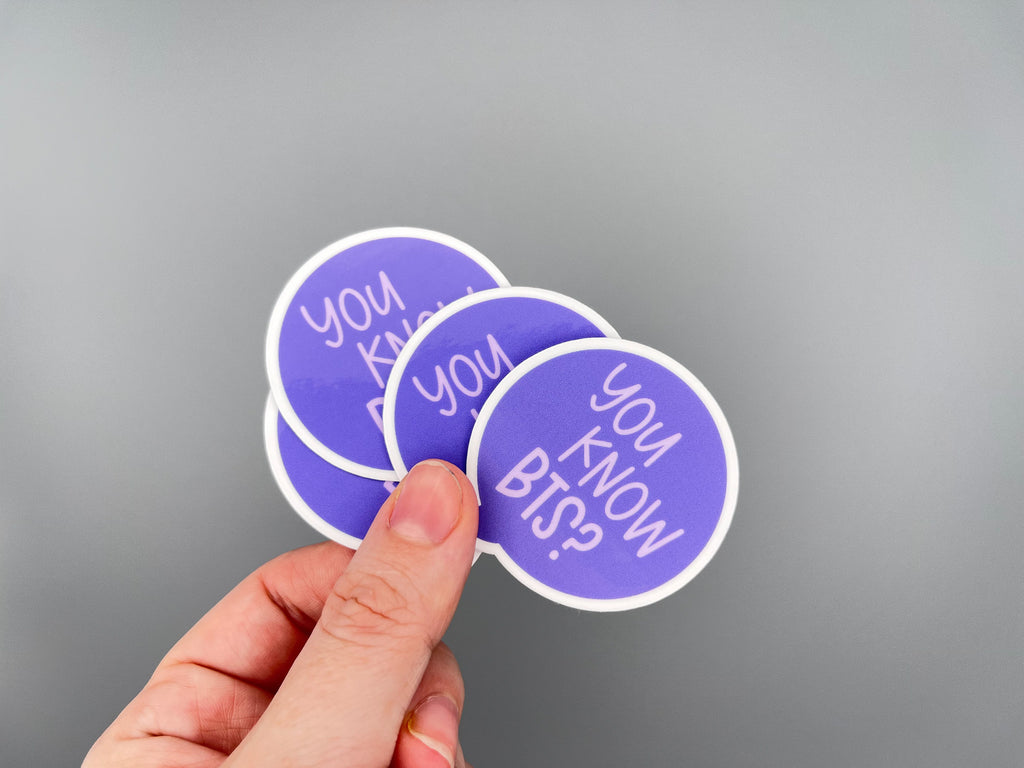 Suga You Know BTS Quote Sticker