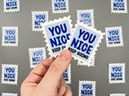 Jimin You Nice Stamp Sticker