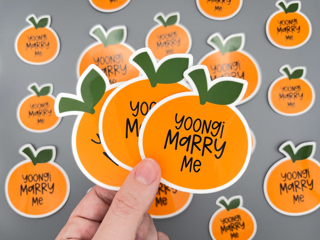 Suga Yoongi Marry Me Sticker