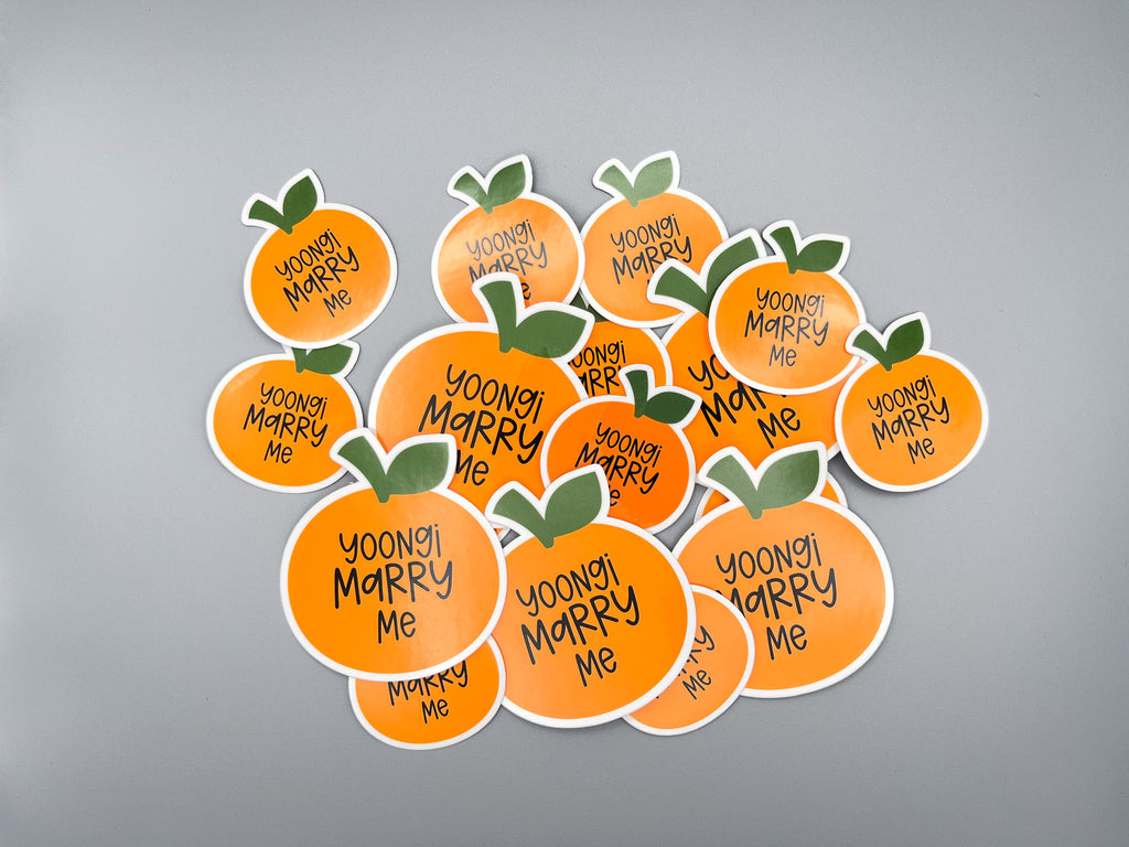 Suga Yoongi Marry Me Sticker