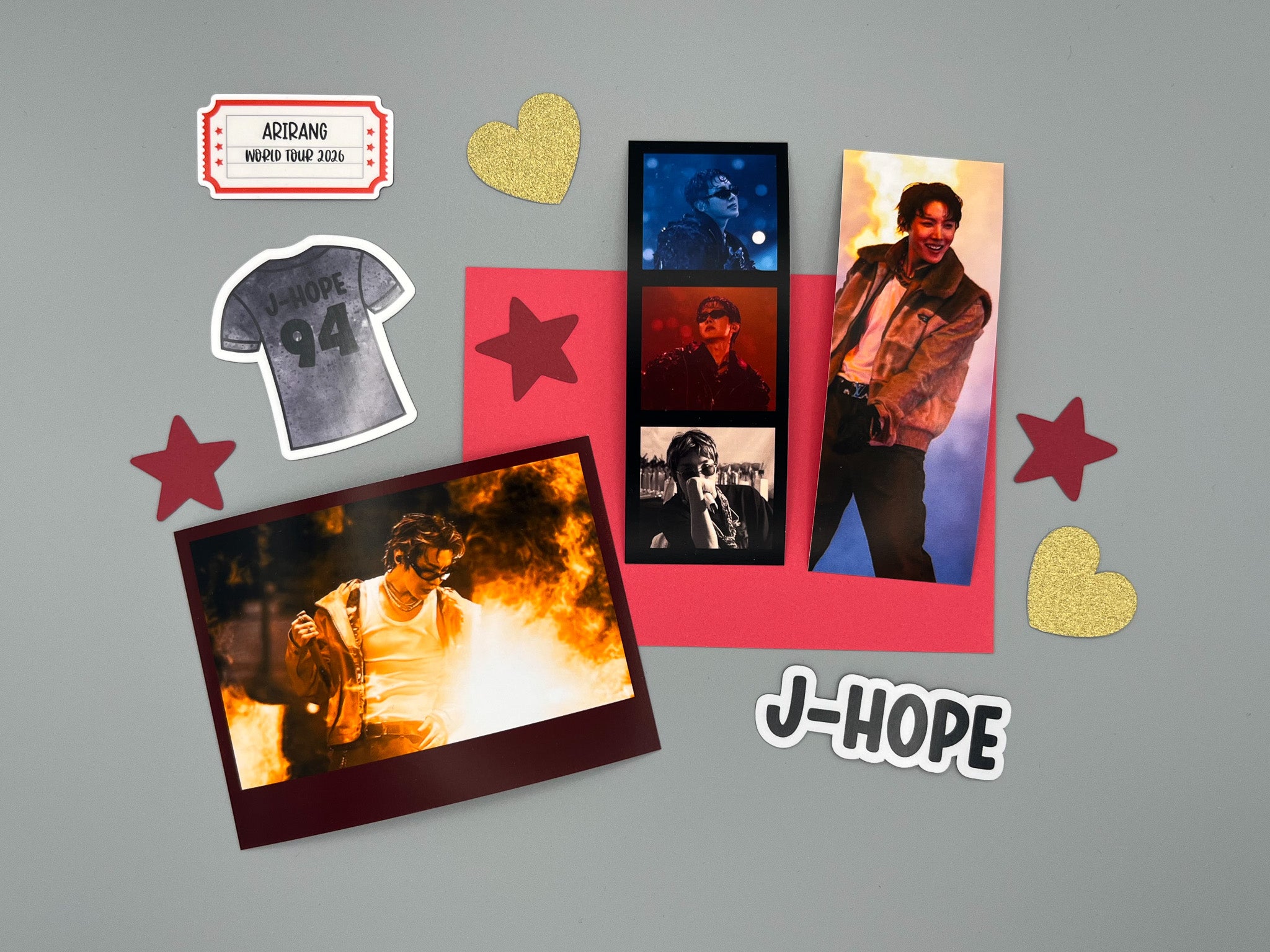 jhope Arirang Red Journal Kit