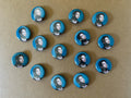 Jungkook Teal Profile 1.25" Button